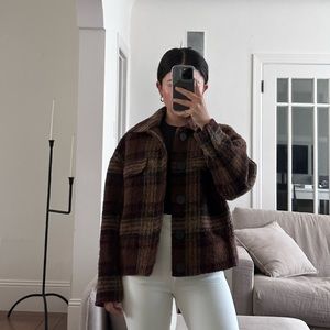 Mango Boris Plaid Shacket